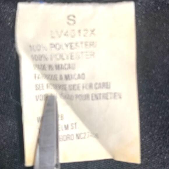 Vintage Wrangler Star Print Velvet Western Shirt Small Black Blue Long Sleeve - Picture 8 of 10